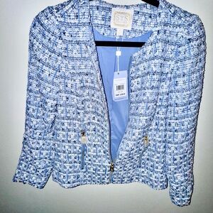 Blue Tweed Women's Jacket
